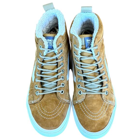 Van's Women's Sk8-Hi Mte Yellow Suede Waterproof Sneaker - Size 7.5 - Picture 2 of 10